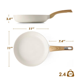 SENSARTE ceramic nonstick 11inch pan ideal for pancakes and omelettes.