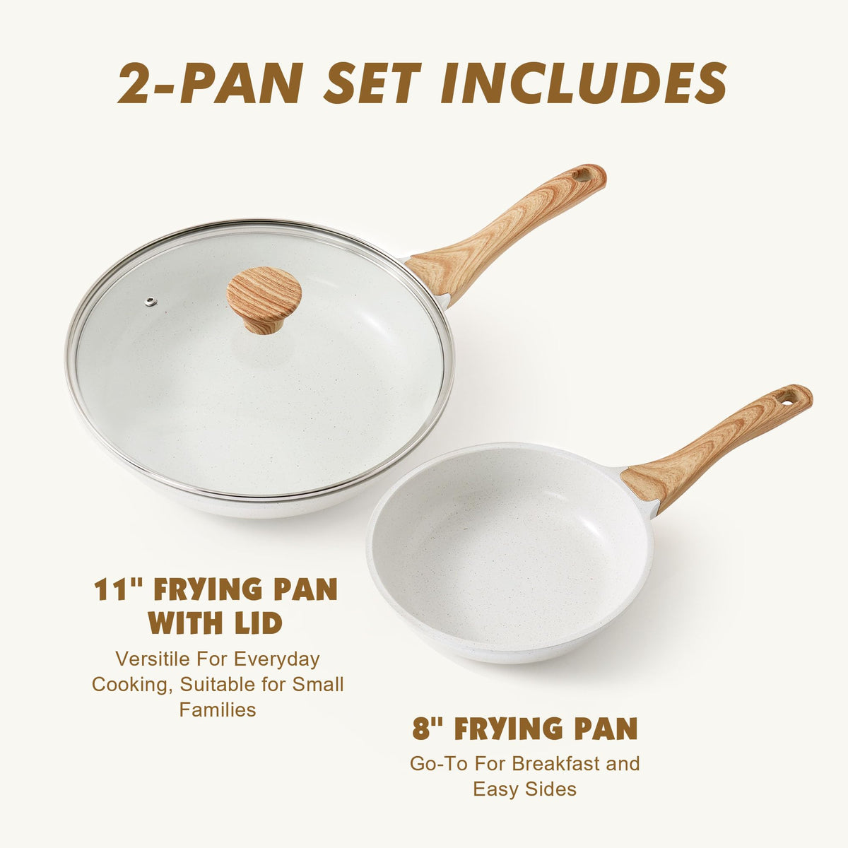 Close-up of Sensarte ceramic nonstick coating for smooth release