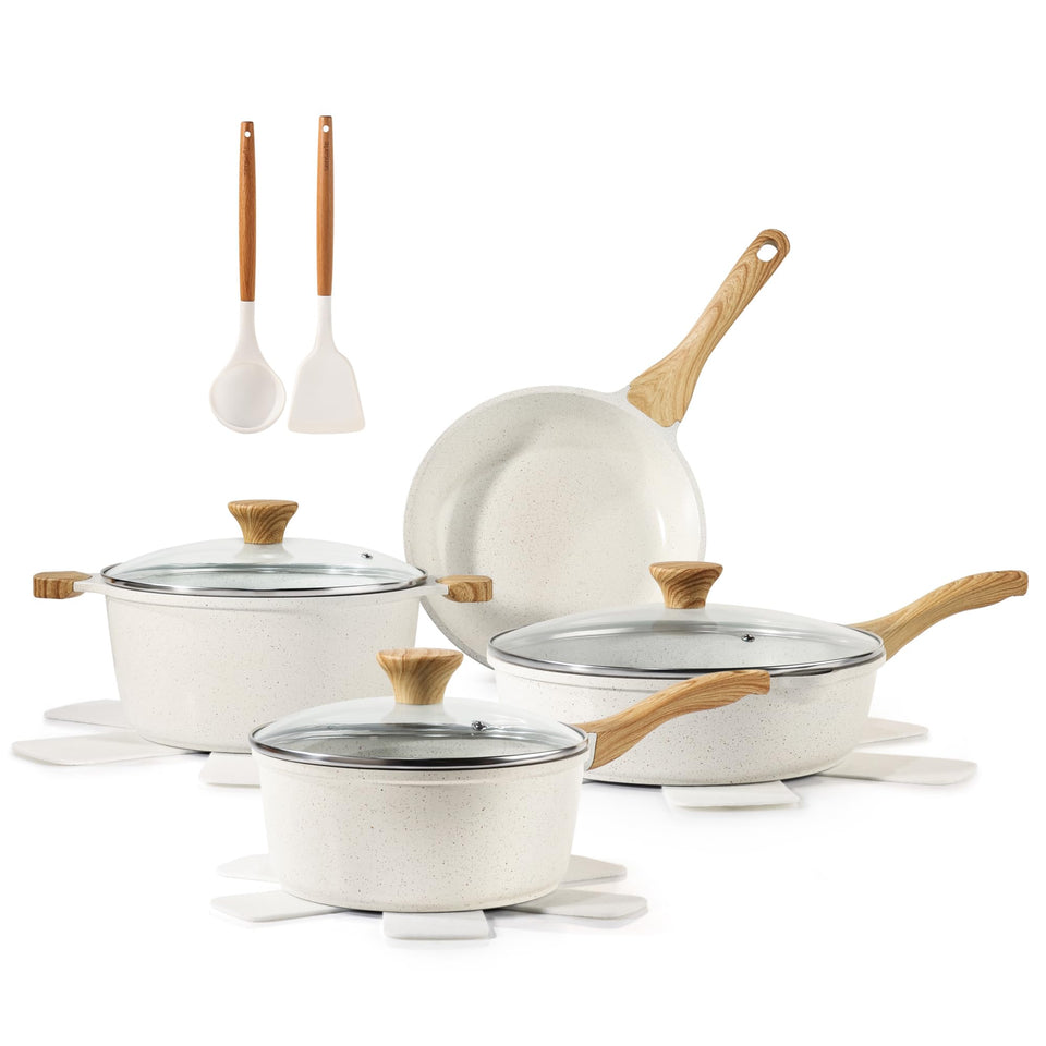 SENSARTE ceramic nonstick frypan 9.5 inch with easy release for weeknight meals.