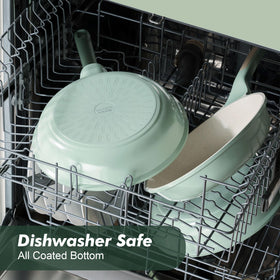 Sensarte 8in ceramic skillet oven-safe configuration with handle removed