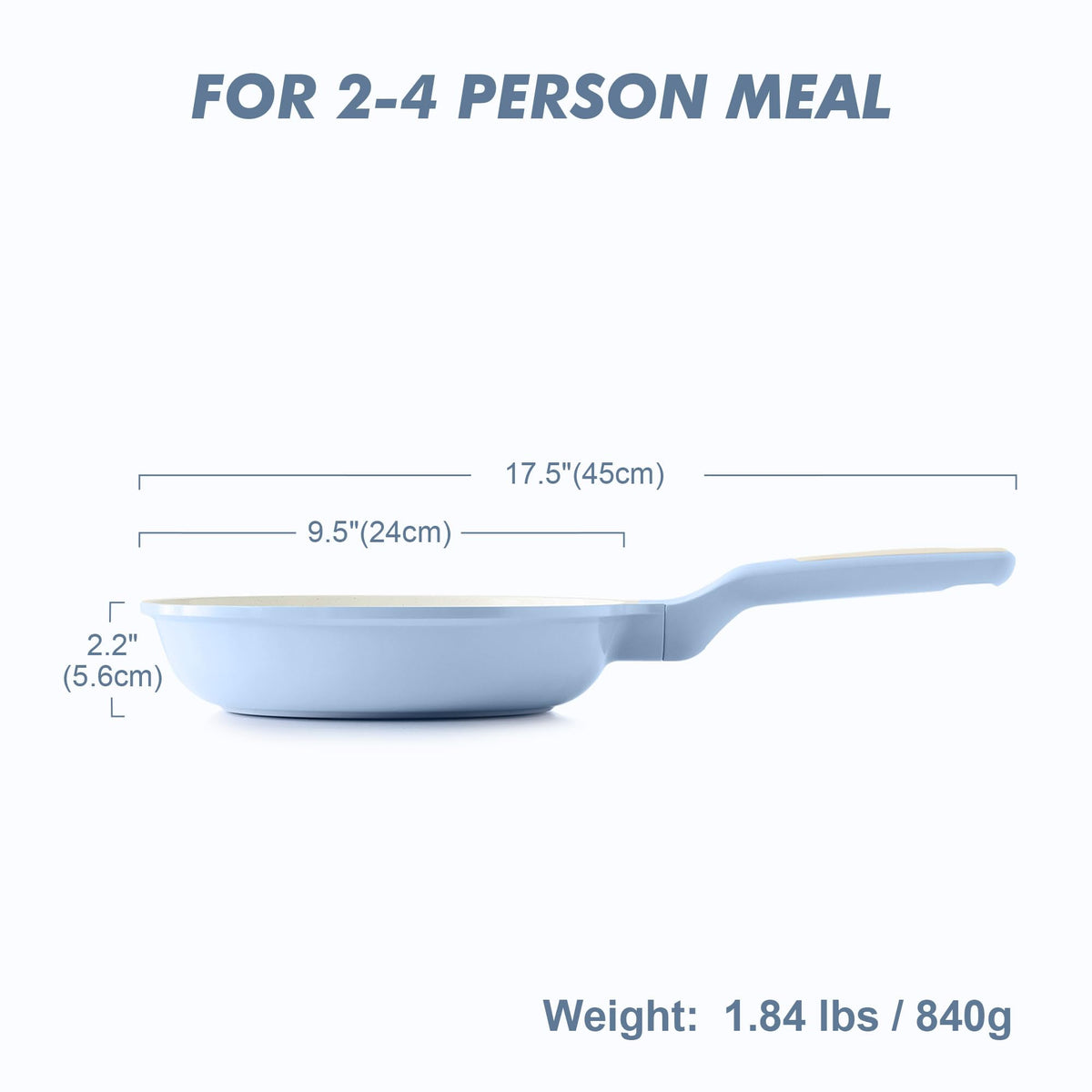 Close-up of the ceramic surface with ultra-smooth nonstick for effortless cooking