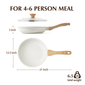 SENSARTE 12.5-inch skillet suits everyday kitchen tasks