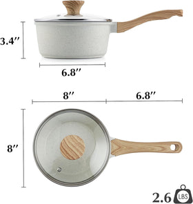 SENSARTE daily-use-ready pan ideal for oatmeal, soups, and pasta.