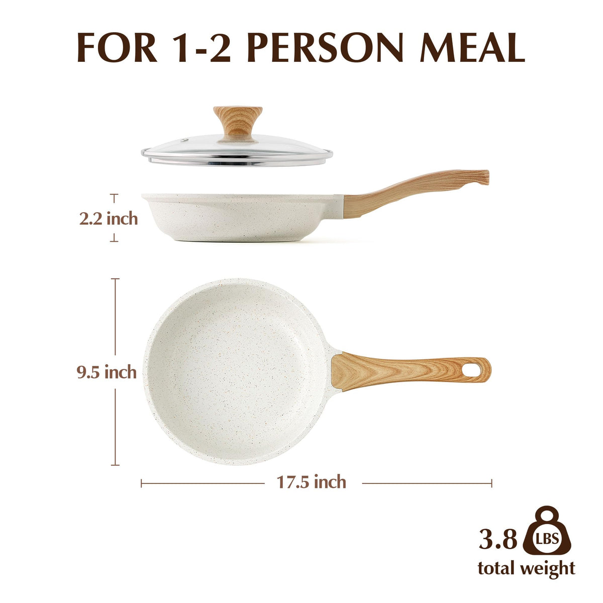 SENSARTE dishwasher-safe pan option for quick cleanup after cooking.