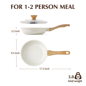 SENSARTE dishwasher-safe pan option for quick cleanup after cooking.