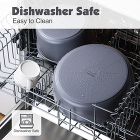 SENSARTE dishwasher-safe pans with wear-resistant bottom for easy cleaning