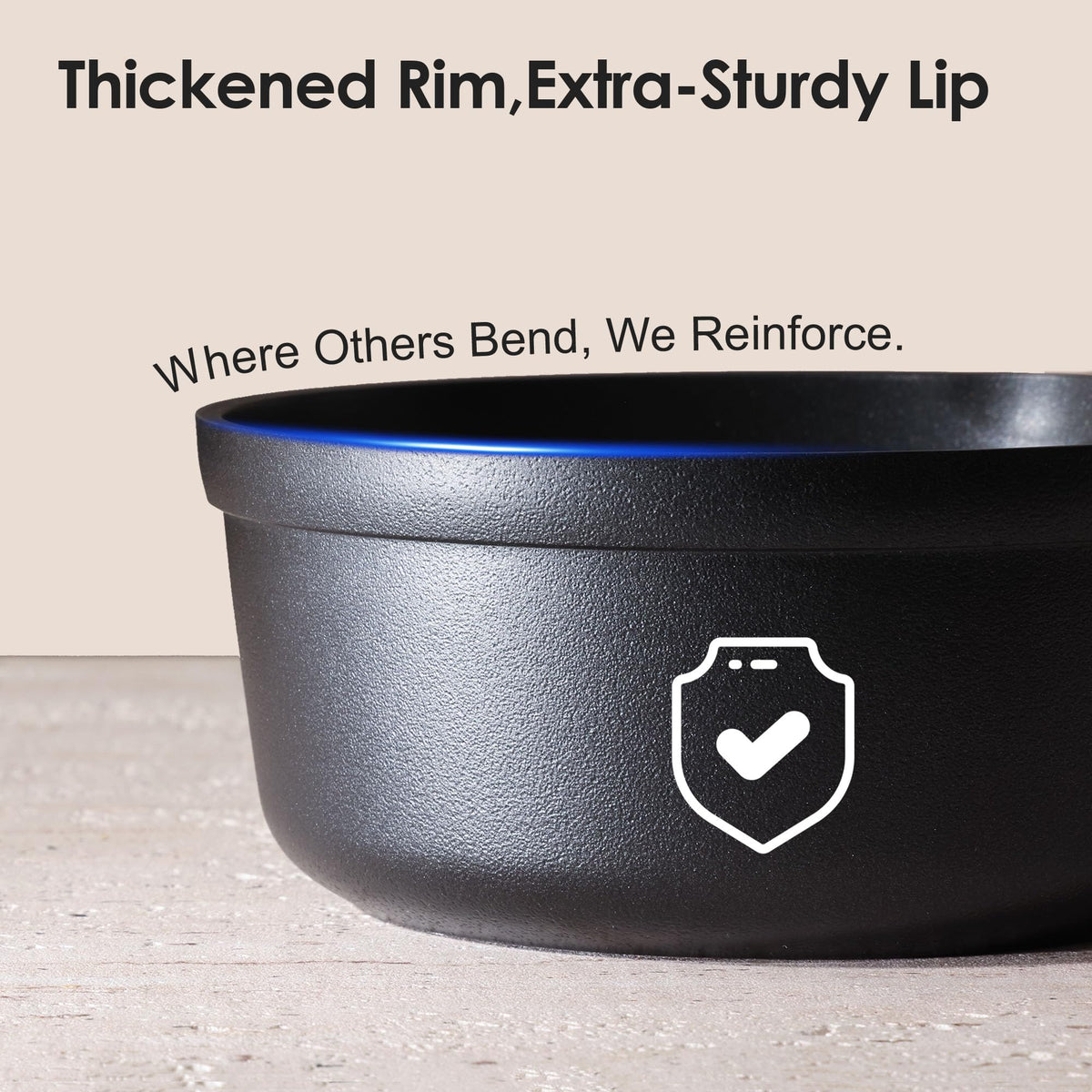 SENSARTE dishwasher-safe rivet-free interior for easy cleaning.