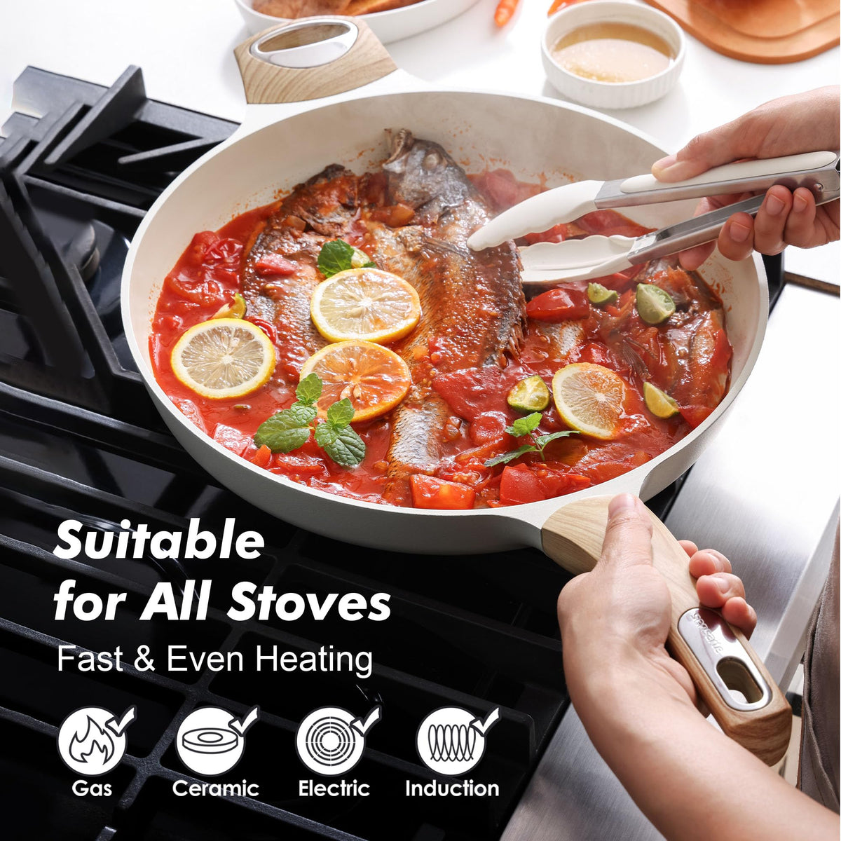 SENSARTE easy-clean no-rivets design simplifies washing after meals.