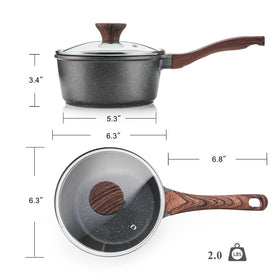 SENSARTE easy-clean nonstick surface simplifies washing and maintenance