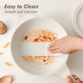 SENSARTE nonstick ceramic coating enables easy cleaning after cooking