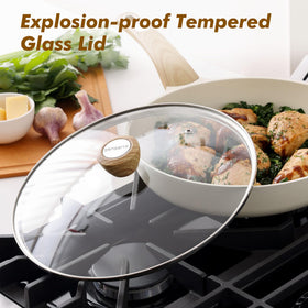 SENSARTE smooth nonstick surface simplifies cleaning