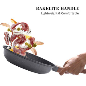 Sensarte pan cleans quickly with wipe or rinse, saving time after meals