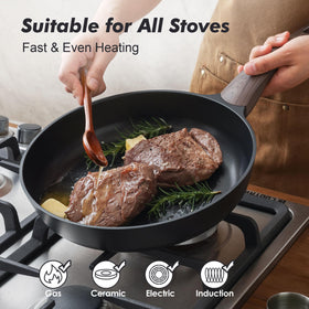 SENSARTE easy-clean surface simplifies after-meal cleanup.