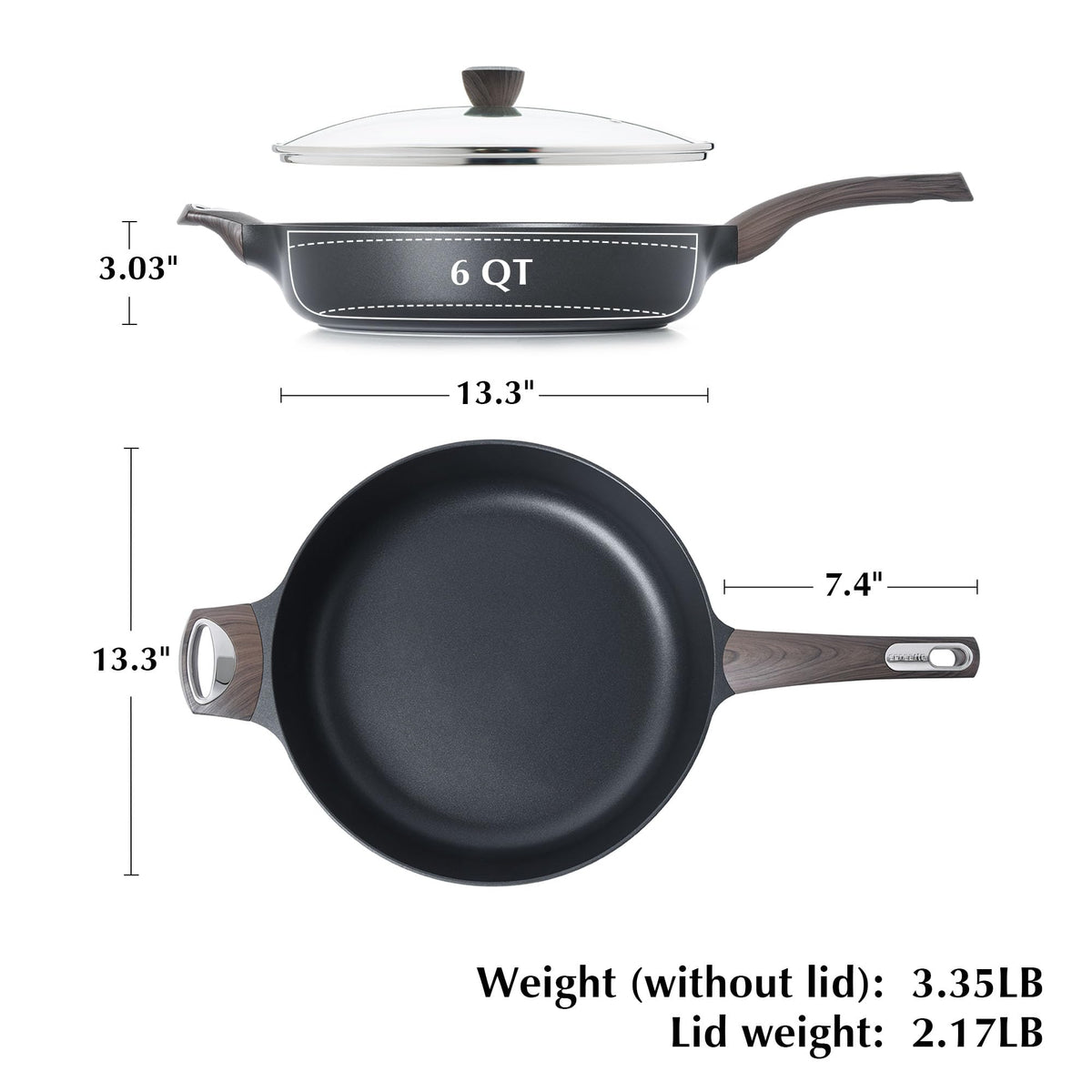 SENSARTE easy-clean surface simplifies cleanup after cooking sessions.