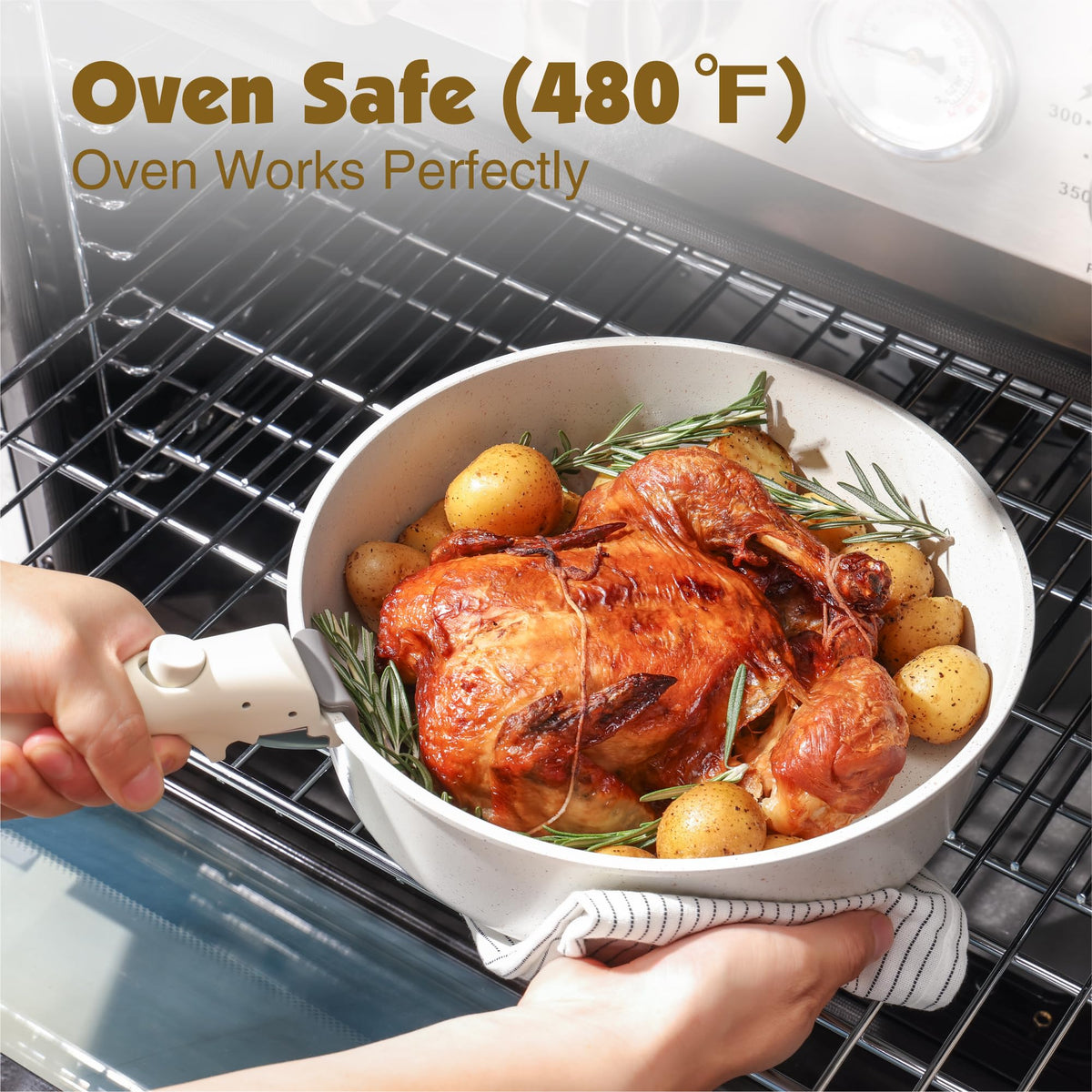 SENSARTE stackable design saves cabinet space in any kitchen.