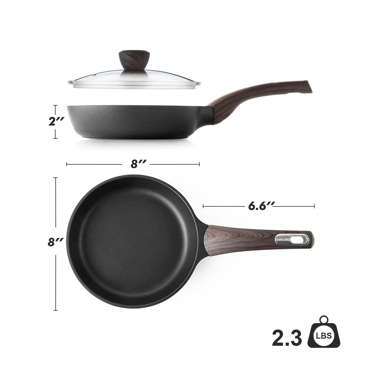 SENSARTE even heat distribution helps simmer sauces precisely.