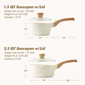 SENSARTE explosion-proof glass lid for clear monitoring of simmering foods.