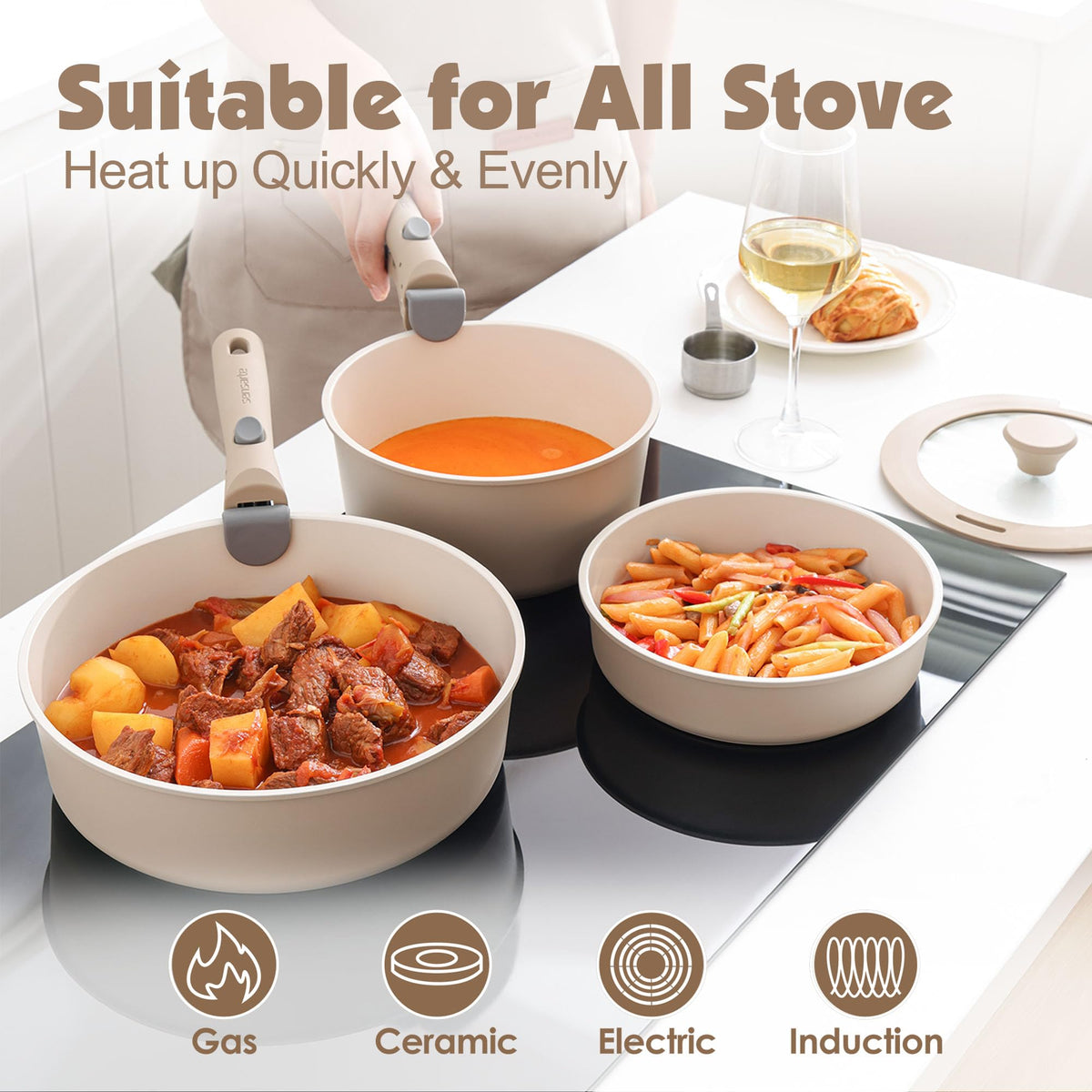 SENSARTE glass lids demonstrate heat-resistant, clear monitoring