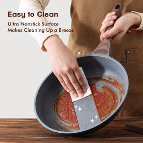 SENSARTE granite coating closeup shows smooth, easy-release surface