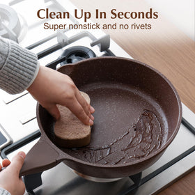 SENSARTE granite coating on nonstick surface for smooth food release