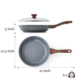 SENSARTE healthy cooking pan supports versatile, low-oil meal preparation.