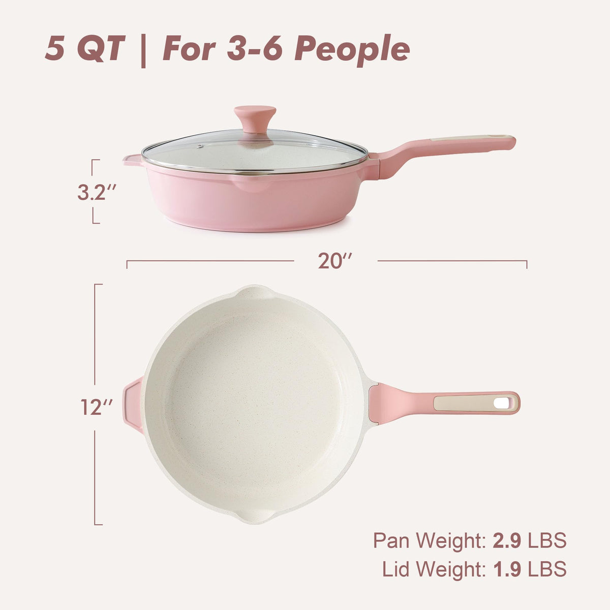SENSARTE healthy-meal-prep pan supports low-oil cooking