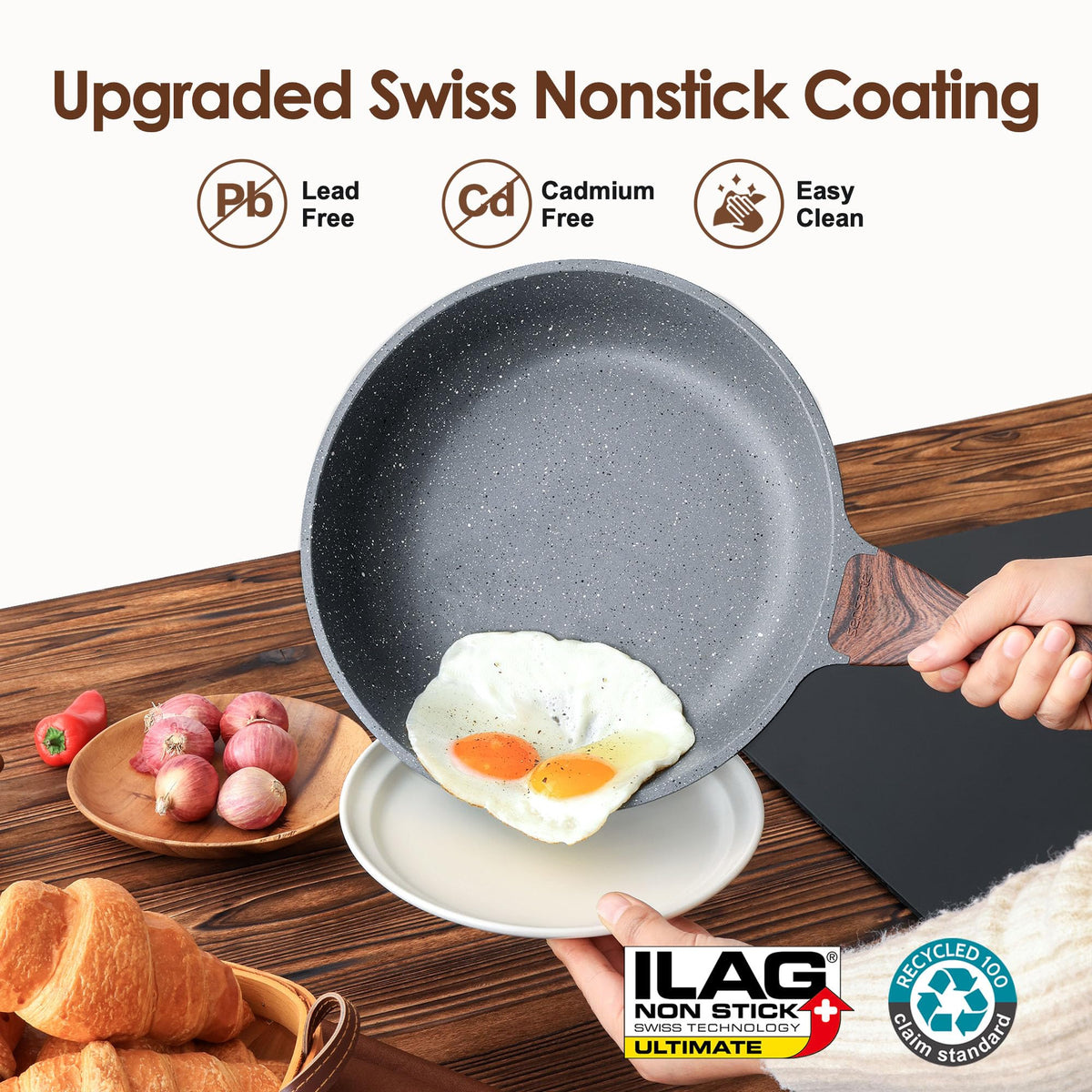 SENSARTE induction-base cookware demonstrates universal compatibility on all stoves