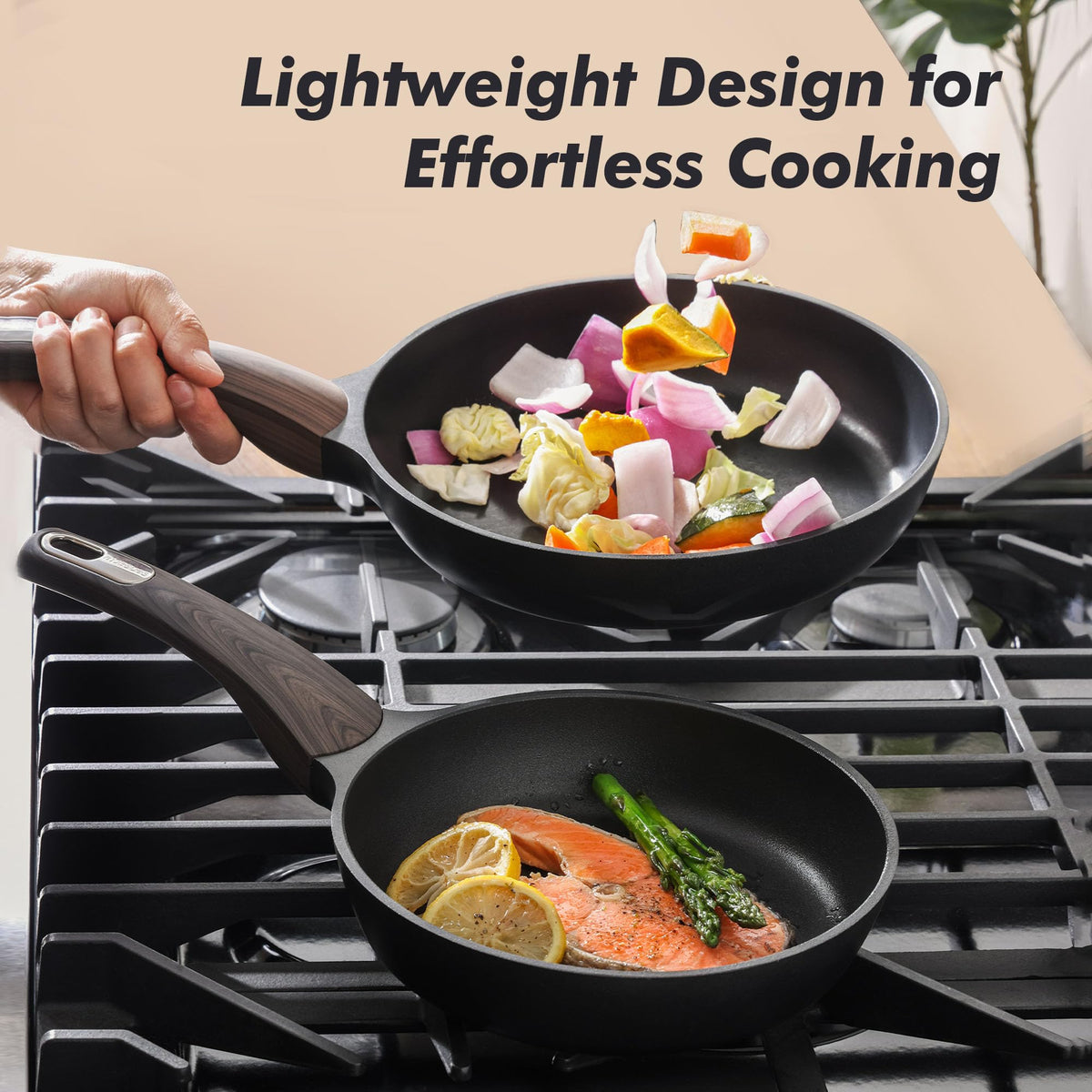 SENSARTE induction-compatible base heats quickly and evenly on any stove.