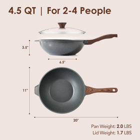 SENSARTE induction-compatible wok base heats reliably on all cooktops.