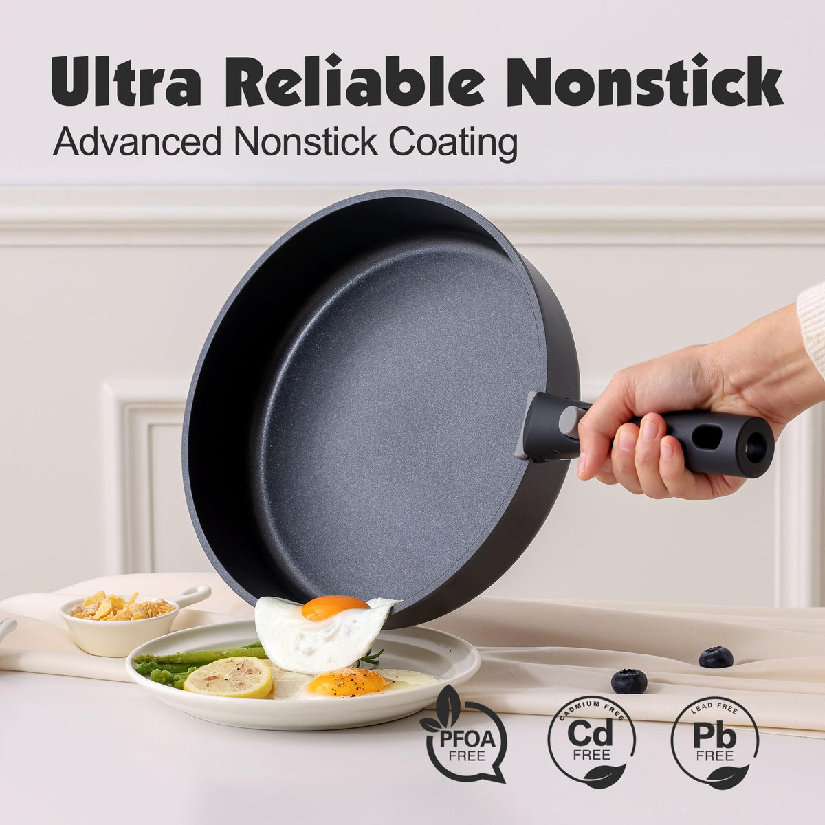 SENSARTE induction-compatible pots deliver even heat across burners.