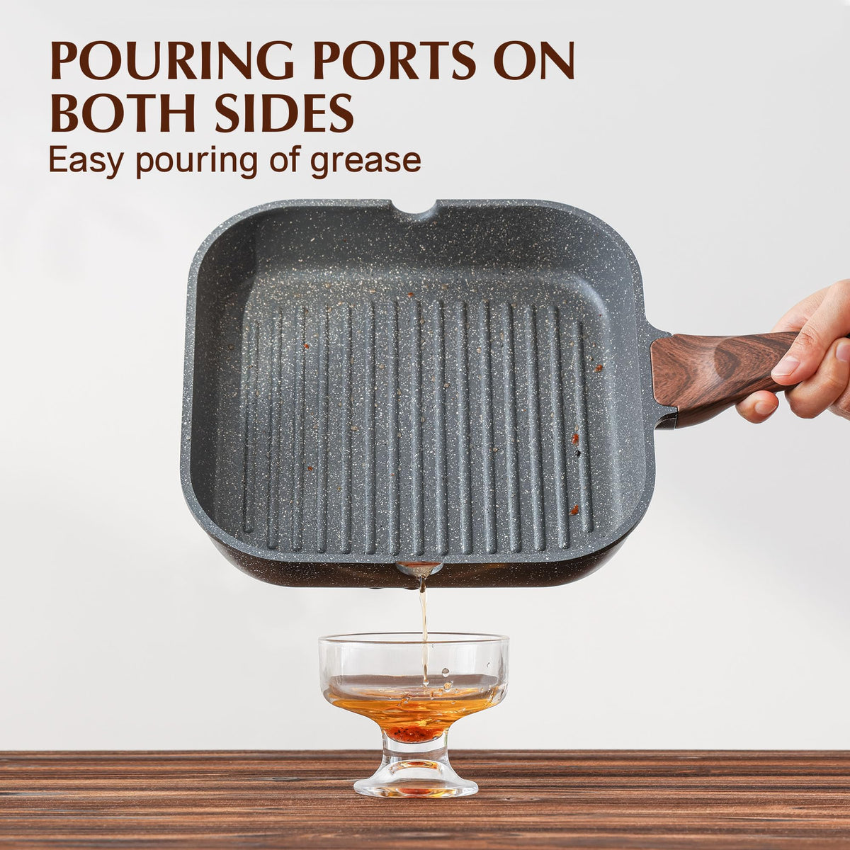 SENSARTE grill pan sits on induction and other cooktops with even heat