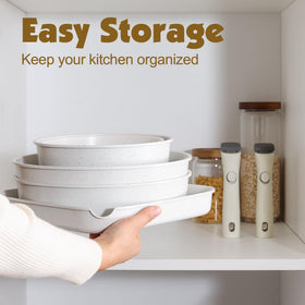 SENSARTE induction-ready cookware delivers even heating on compatible stoves.