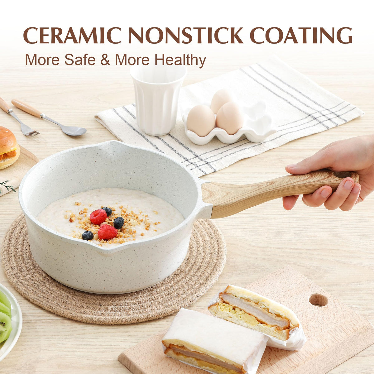SENSARTE no-rivets interior design simplifies cleaning.