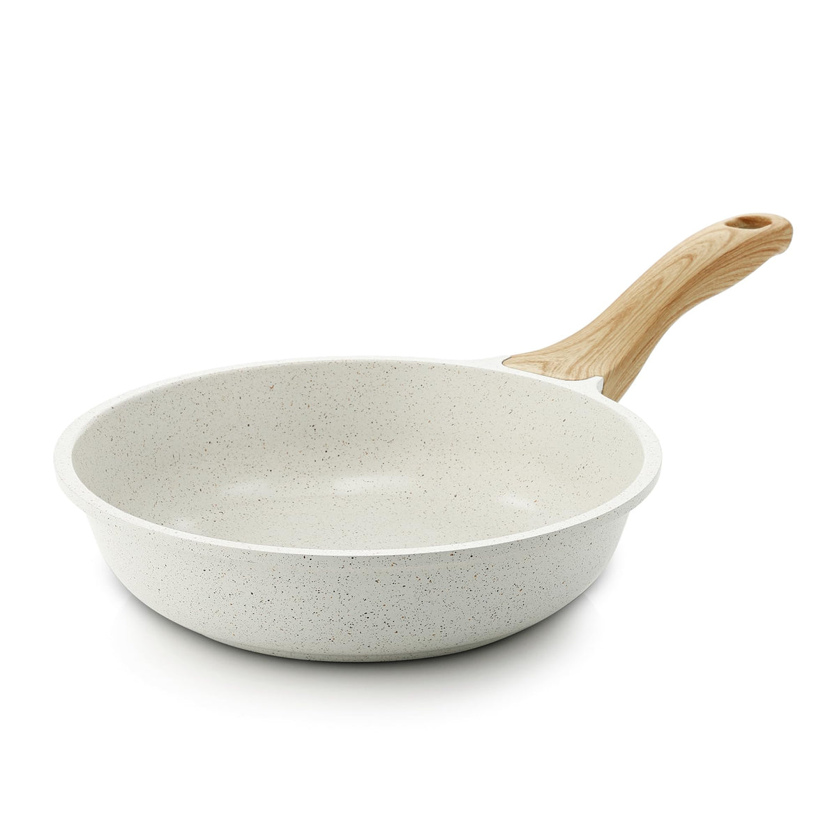SENSARTE 8-inch nonstick ceramic frying pan top view showing smooth surface for easy cooking