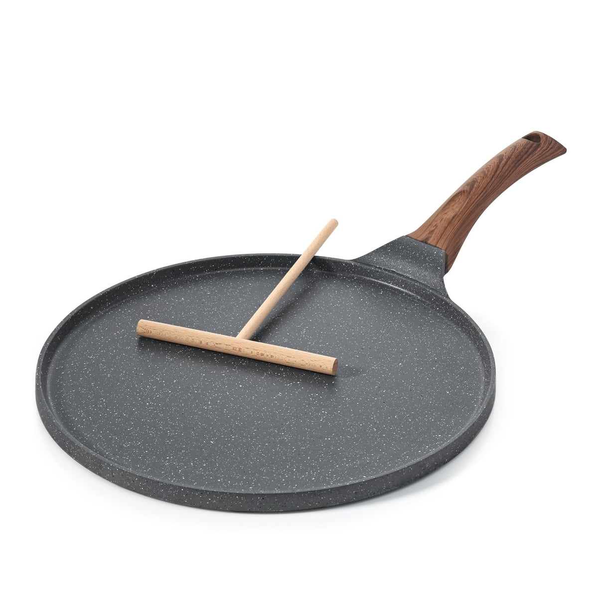 SENSARTE nonstick crepe pan with Swiss granite coating for effortless release.