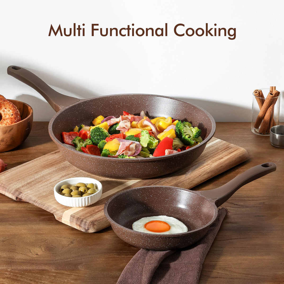 SENSARTE warp-resistant cast aluminum base ensures stable cooking