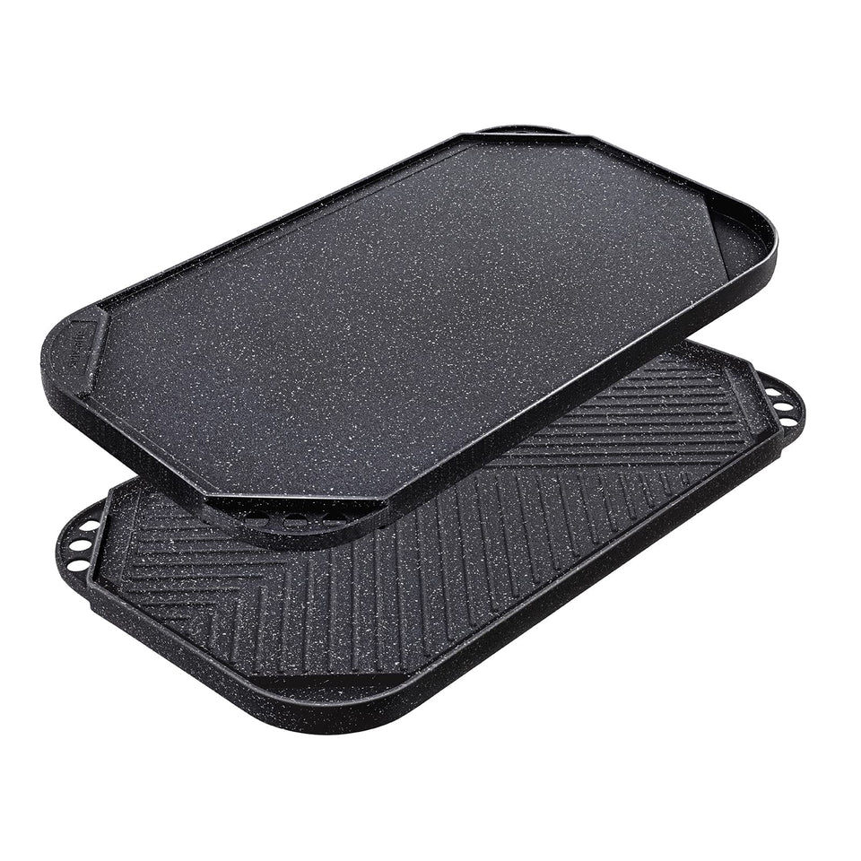 SENSARTE griddle flat side for even heating pancakes and sandwiches.