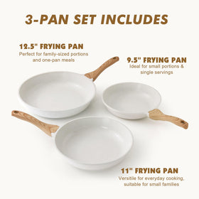 SENSARTE 11-inch pan showing even heat and easy food release