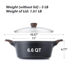 SENSARTE easy-clean stockpot for effortless wiping after cooking.