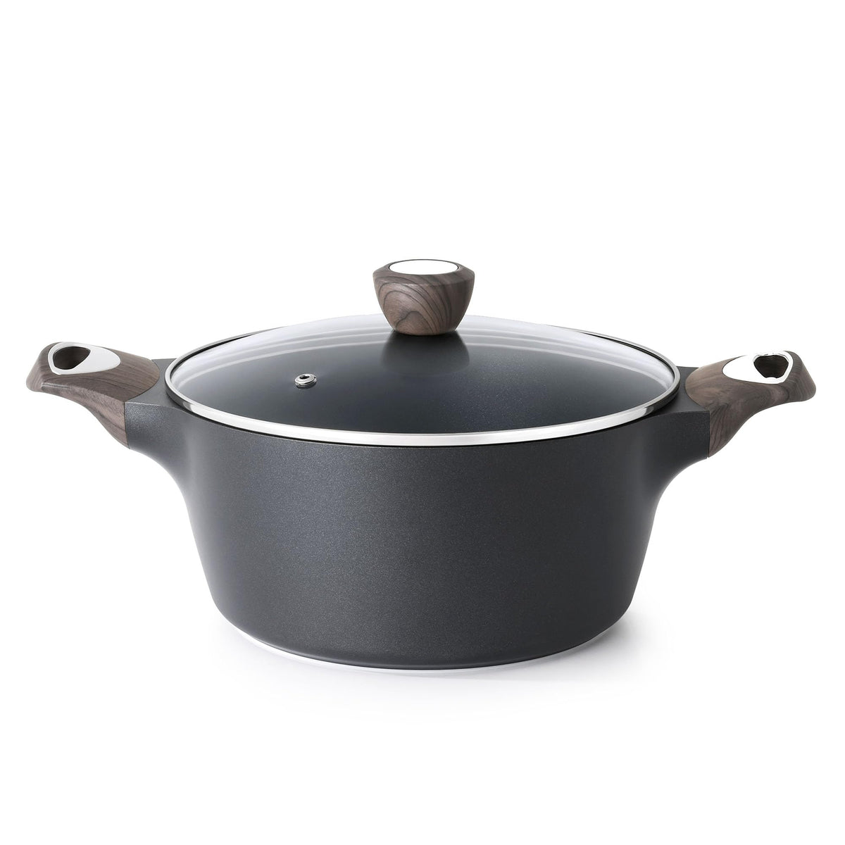 SENSARTE nonstick stock pot with lid for easy cooking and clear visibility