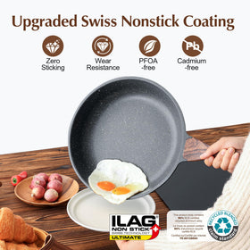 SENSARTE oven-safe pan design supporting finishing in the oven