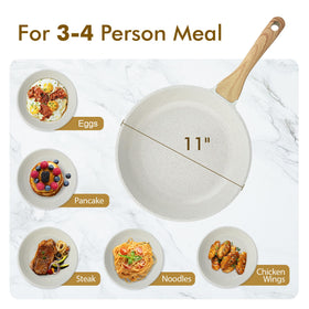 SENSARTE oven-safe up to 550°F with handle removed for oven use.