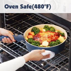 SENSARTE oven-safe design supports finishing dishes and baking steps.
