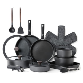SENSARTE removable handle system for versatile, space-saving cookware