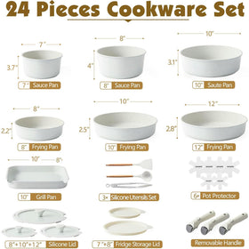 SENSARTE removable handle supports up to 22 pounds for versatile cooking.