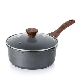 SENSARTE sauce pan with double pour spouts for easy left and right handed pouring
