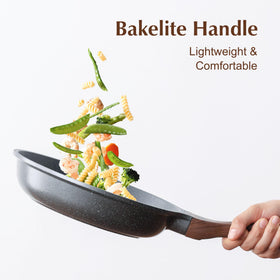 SENSARTE silicone utensils set ready for stirring on nonstick surfaces