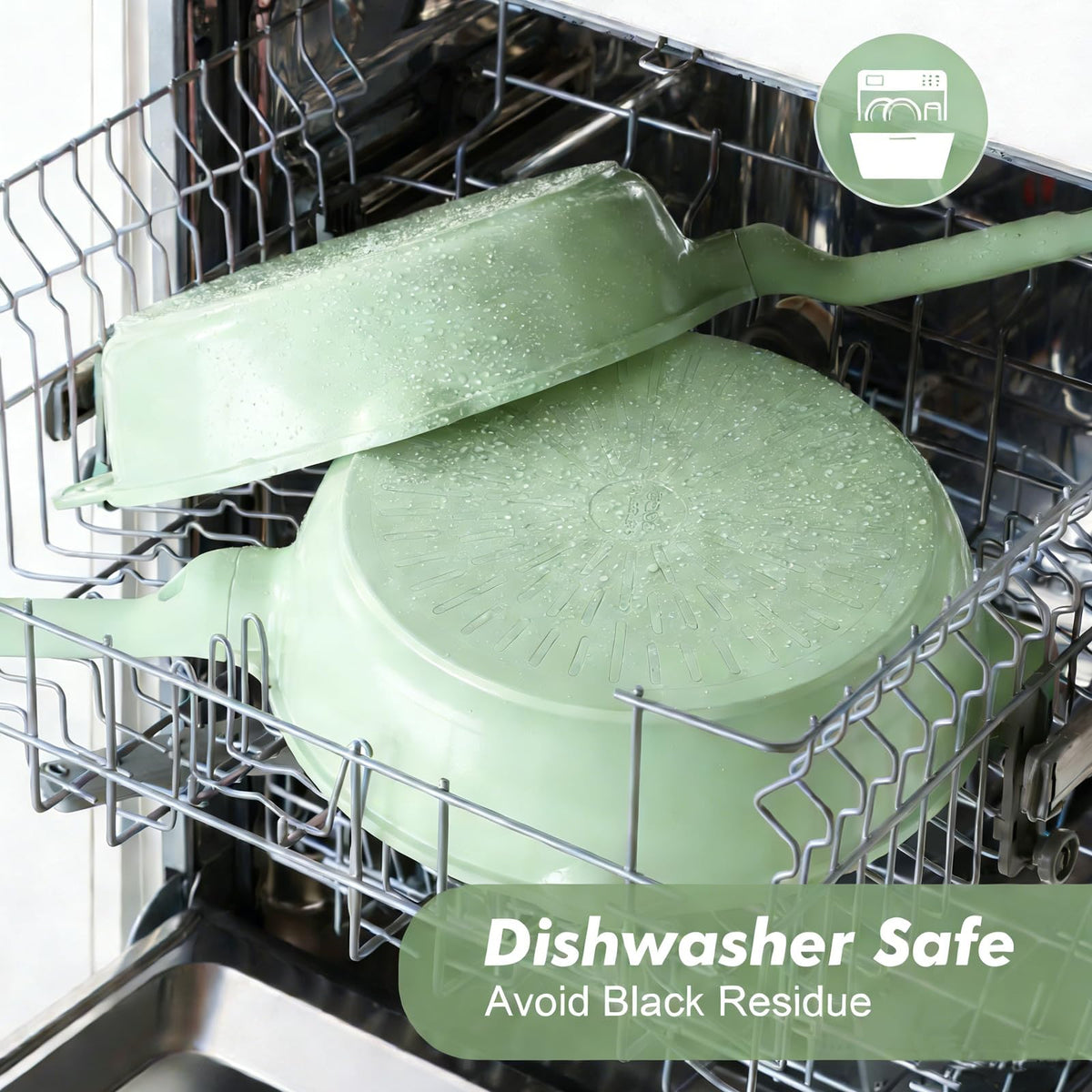 SENSARTE skillet lid and stay-cool handle provide safe, comfortable cooking sessions.