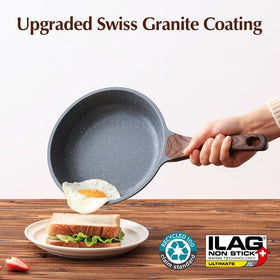 SENSARTE stainless steel base supports induction and even heating across surfaces.