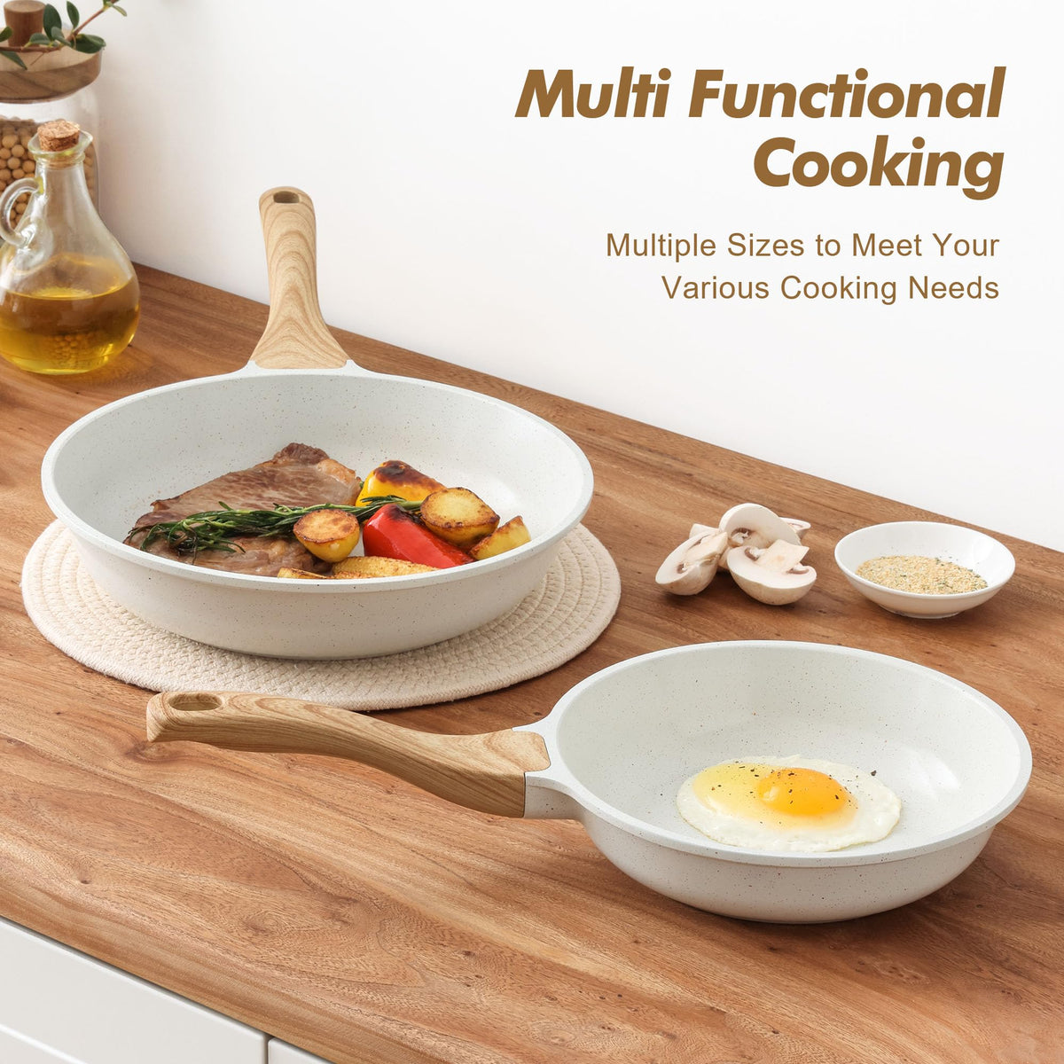 SENSARTE stay-cool handle keeps you safe while cooking.